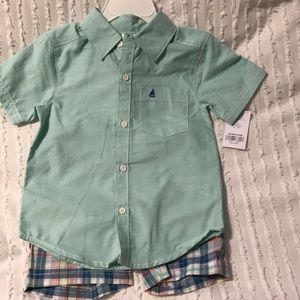 Carter’s NWT two piece shorts and shirt set